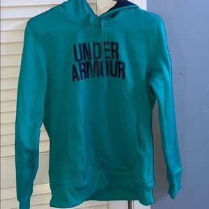 teal under armour sweatshirt